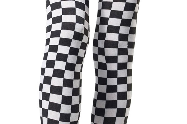 Checkered-Thigh-Highs